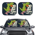 thumbnail image 2 of Haiem Dinosaur Basketball Player Car Windshield Sun Shade (2 Pieces) Foldable Windshield Sun Shade Car Accessories for Truck SUV Pickup-Large, 2 of 7
