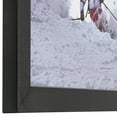 thumbnail image 3 of ArtToFrames 30x42 CM / 11.81x16.54 INCH Black Picture Frame, This 1.25 Inch  Wood Poster Frame is Black Stain (CMWOM-4088), 3 of 8