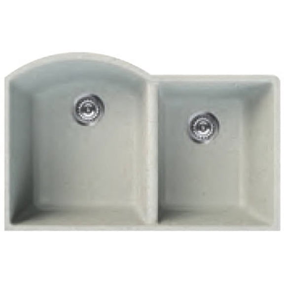 Transolid 31" x 20" Under Mount Genova Aversa Granite Kitchen Sink, Available in Various Colors