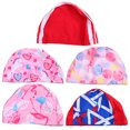 thumbnail image 1 of EeaseCA 5pcs Waterproof Swimming Kids Swim Hat Bathing Accessory (Random Style), 1 of 7