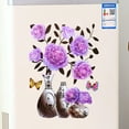 thumbnail image 2 of 3D Vase Wall Stickers, Embossed Vase Colored Flower PVC Wall Sticker Self-Adhesive Waterproof Wall Decals Removable Wallpaper Aesthetic Wall Decor Poster for Bedroom Wall Background Decor, 2 of 5