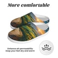 thumbnail image 6 of KLL Sunflowers At Sunset Pattern Adult Unisex Cozy Slippers,Fuzzy Slip-on Slippers TPR Sole Slippers Comfort Plush Home Footwear for Indoor & Outdoor-46/47, 6 of 7