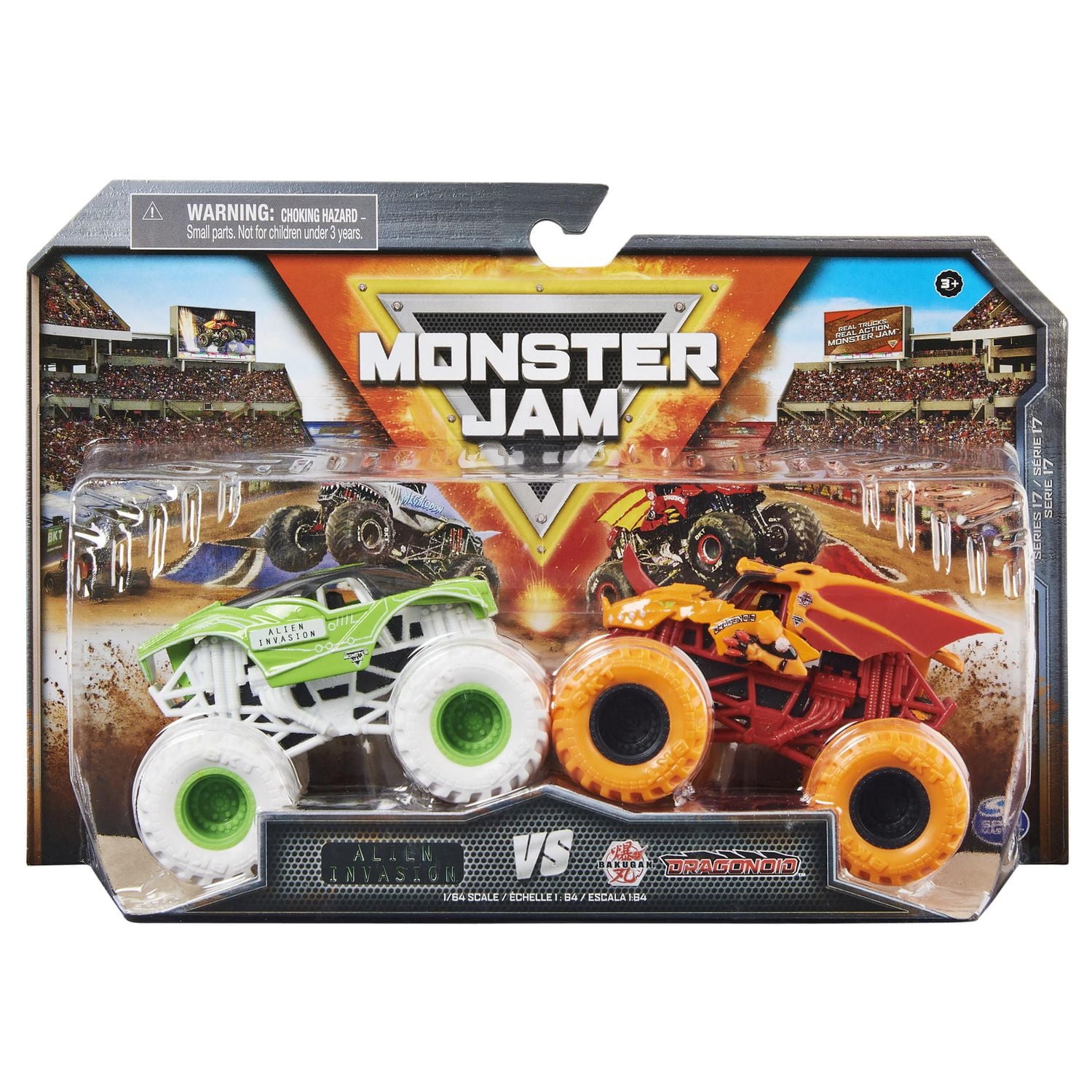 Monster Jam, Official Alien Invasion Vs. Bakugan Dragonoid Die-Cast ...
