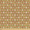 thumbnail image 2 of Ambesonne Cinnamon Fabric by the Yard Upholstery, Pyramid Like Joined Ends, 5 Yards, Dark Orange Amber, 2 of 5