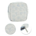 thumbnail image 4 of Unique Bargains 1 Pc Stylish Square Hearts Makeup Bag for Travel Blue Polyester, 4 of 6