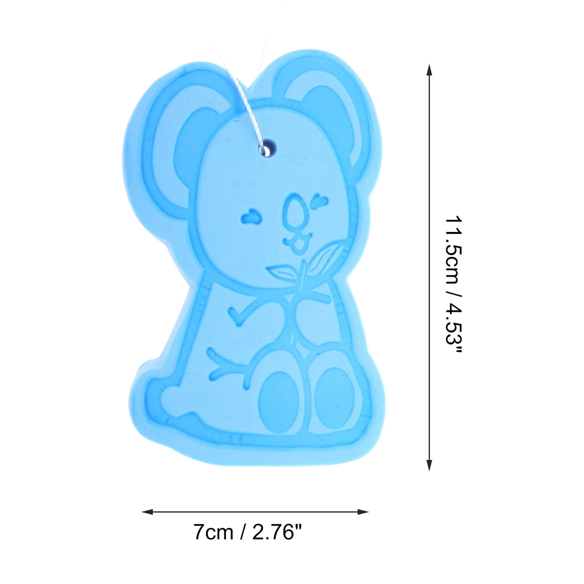 Unique Bargains Cartoon Bath Shower Brush 4.53"x2.76"x1.1" 1 Pc Sky Blue