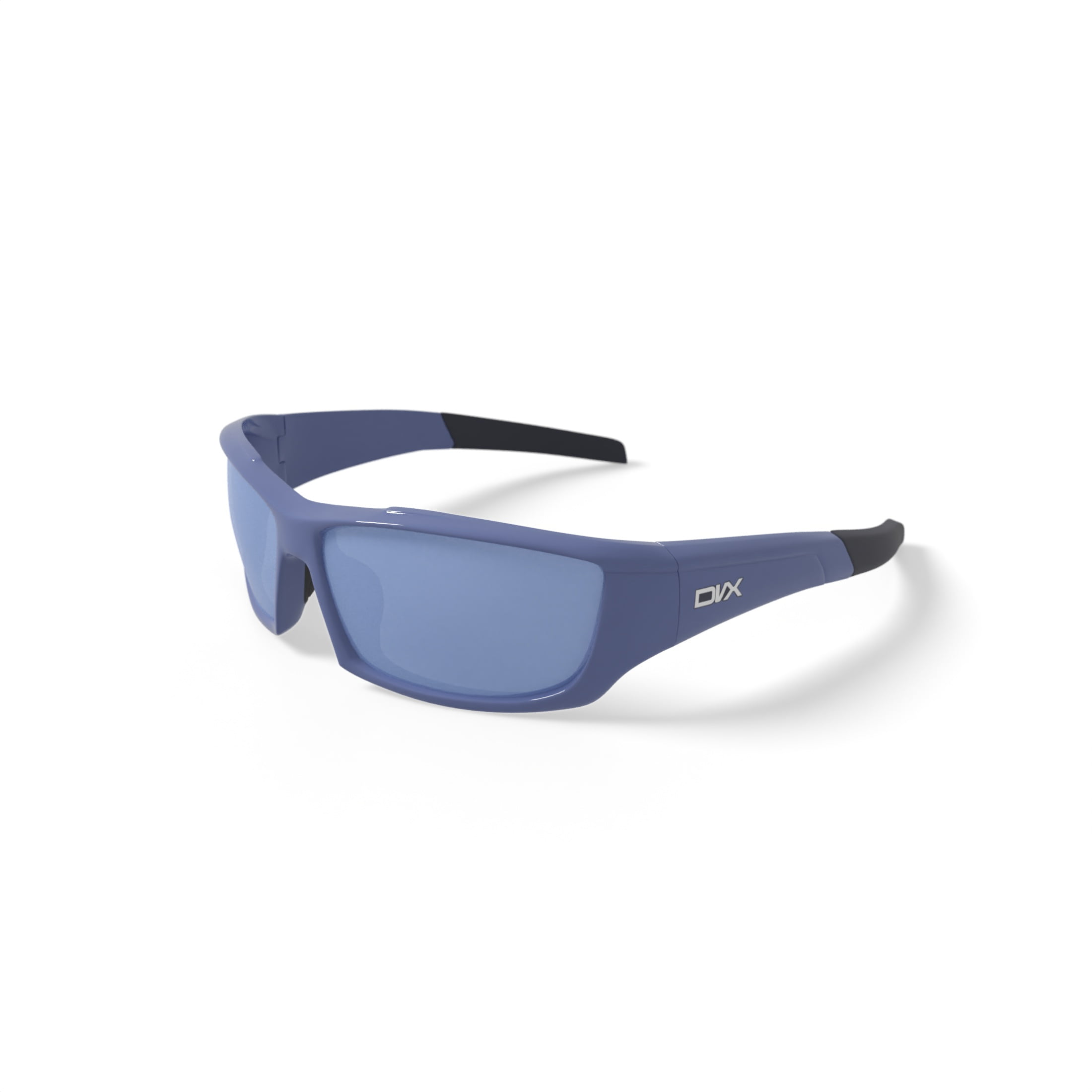 DVX Axon Sport Prescription Sunglasses, Silver Flash Lenses/Gunmetal Grey Frame, OSHA Compliant ANSI Z87.1