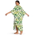 thumbnail image 2 of Xoenoiee Tropical Monstera Palm Leaves Pattern Kaftan Dresses for Women Batwing Sleeve Caftan Cover Up Beach Maxi Dress Lightweight Loungewear Mumu Dresses with Side Slits, 2 of 7