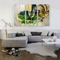 thumbnail image 2 of ARTCANVAS Wine Glass With Grapes Home Decor Rectangle Canvas Art Print - Size: 60" x 40" (1.50" Deep) (3-Piece), 2 of 9