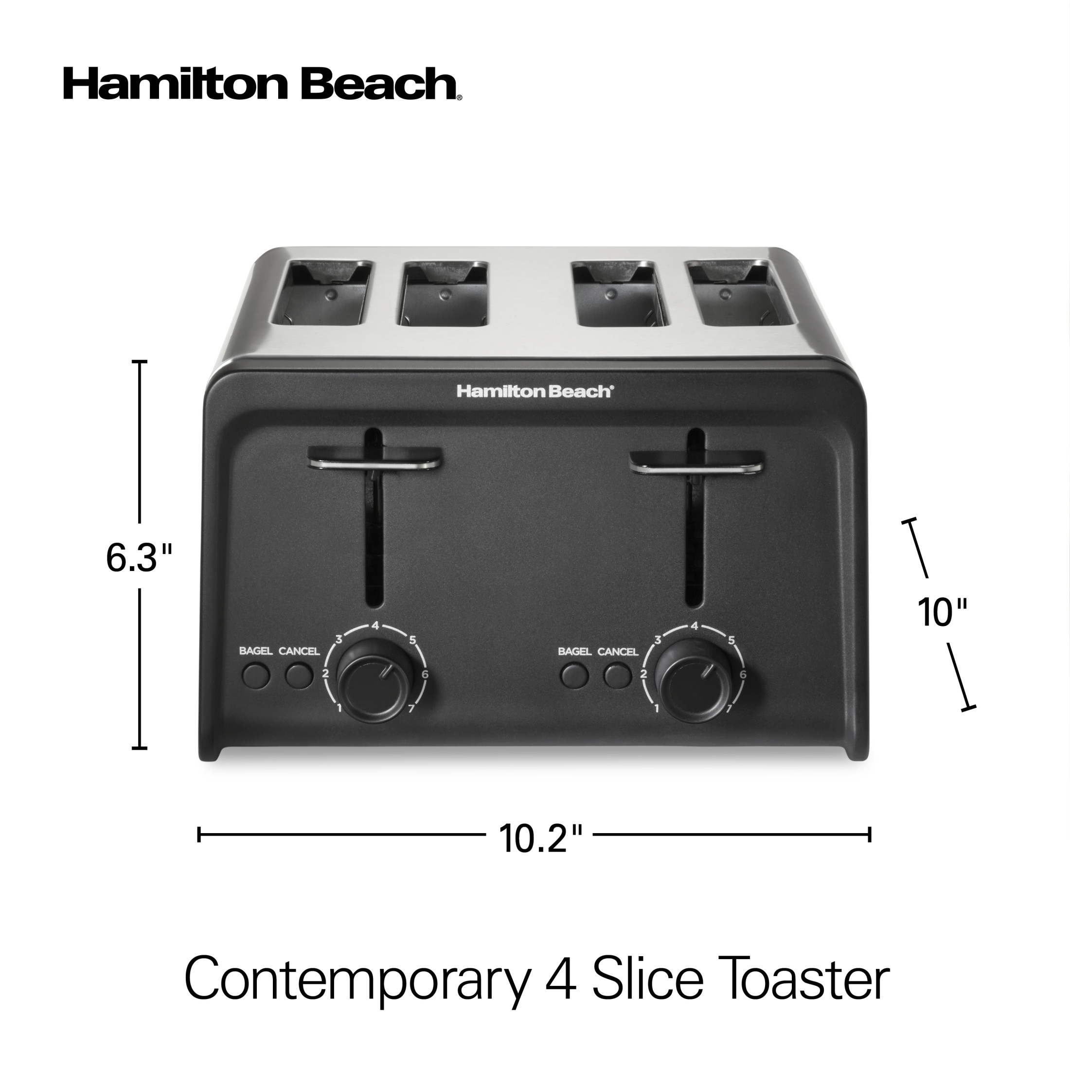 Hamilton Beach 4-Slice Toaster, Wide Slots, Stainless Steel photo 8