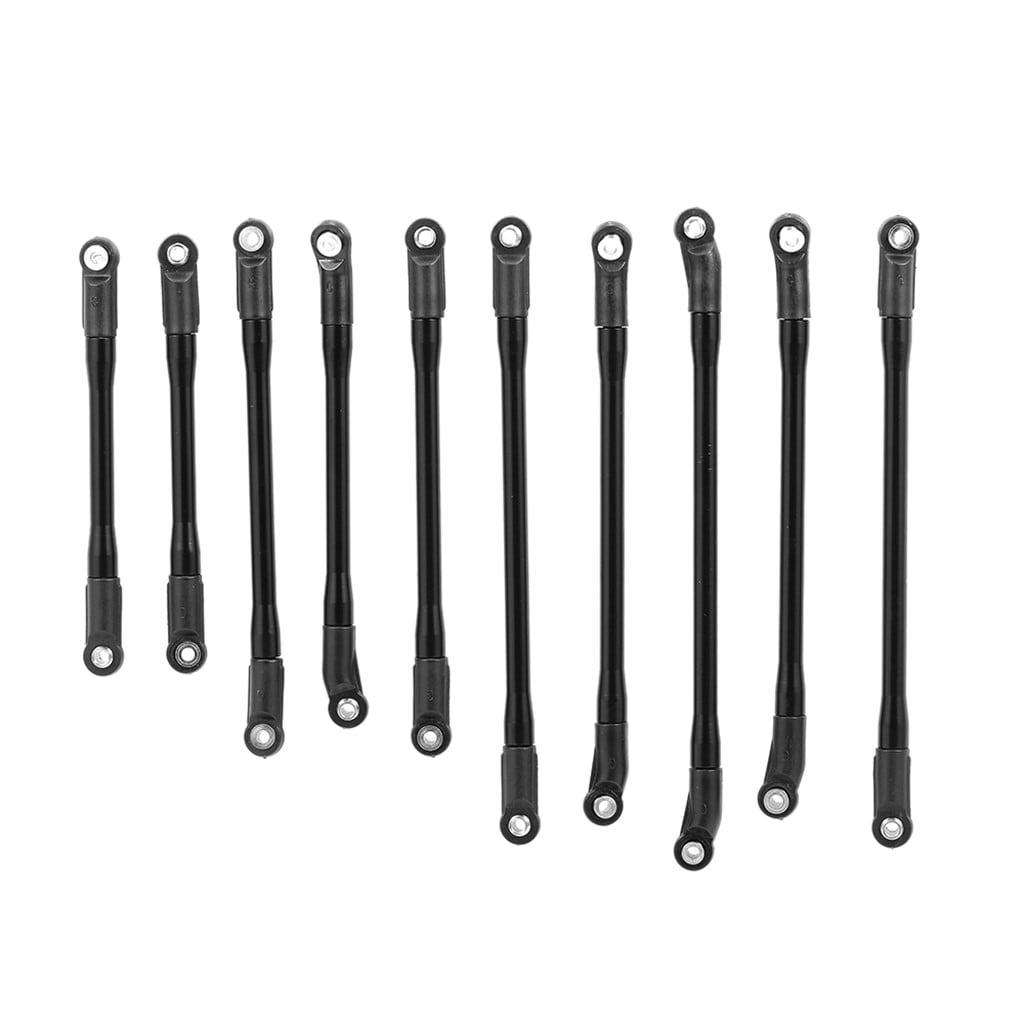 10 Pieces Aluminum Linkage Pull Rods for Axial Track SCX10II 90046 RC ...