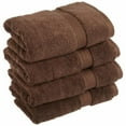 thumbnail image 1 of 900GSM Egyptian Cotton 4-Piece Hand Towel Set  Chocolate, 1 of 1