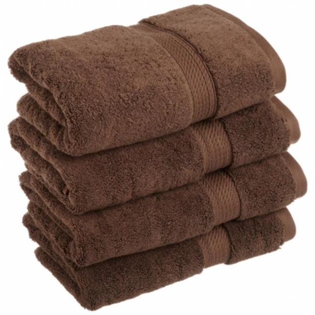 900GSM Egyptian Cotton 4-Piece Hand Towel Set Chocolate