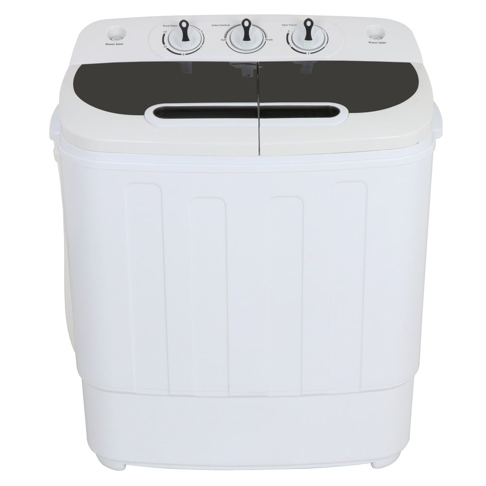 SONGMY 5.7 lbs Portable Washing Machine, Single Tub Semi-Automatic Compact Washer with Spin Cycle, Ideal for Apartments, RVs