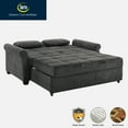 thumbnail image 5 of Serta Haiden Convertible Sofa, Lounger and Queen Bed, Gray Fabric, 5 of 22