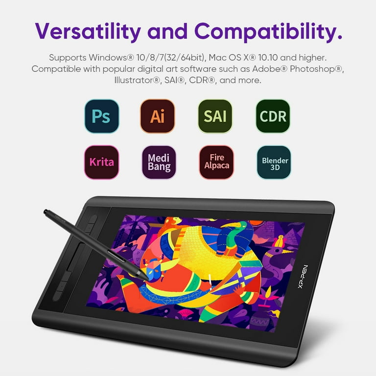 XP-PEN Artist12 11.6'' FHD Drawing Tablet, PN06 Batte Free