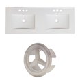 thumbnail image 1 of American Imaginations 59-in. W 3H4-in. Ceramic Top Set In White Color AI-24365, 1 of 7