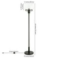 thumbnail image 6 of Evelyn&Zoe Tatum Globe & Stem Floor Lamp with Glass Shade, Blackened Bronze/Seeded, 6 of 6