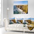 thumbnail image 2 of Designart Cote Sauvage Bretagne France - Seascape Throw Pillow - 16x16, 2 of 4