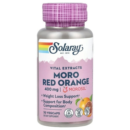 Solaray Vital Extracts, Moro Red Orange , 400 mg , 30 VegCaps