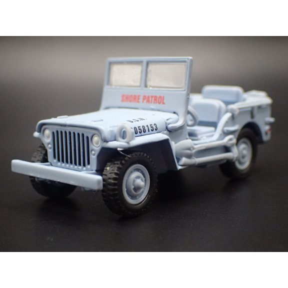 (Open Box) WWII WILLYS MB JEEP MILITARY NAVY PEARL HARBOR 1:64 SCALE DIORAMA DIECAST MODEL CAR