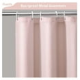 thumbnail image 2 of Pink Shower Curtain Boho Farmhouse, Fabric Ruffle Vintage 72 x 72 Inch, Shabby Chic Style with Luxury Bow for Bathroom Decor, 2 of 6