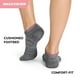 thumbnail image 4 of Calcetas para correr Skechers para mujer, paquete de 6, corte bajo, gris, talla 9-11, 4 of 6