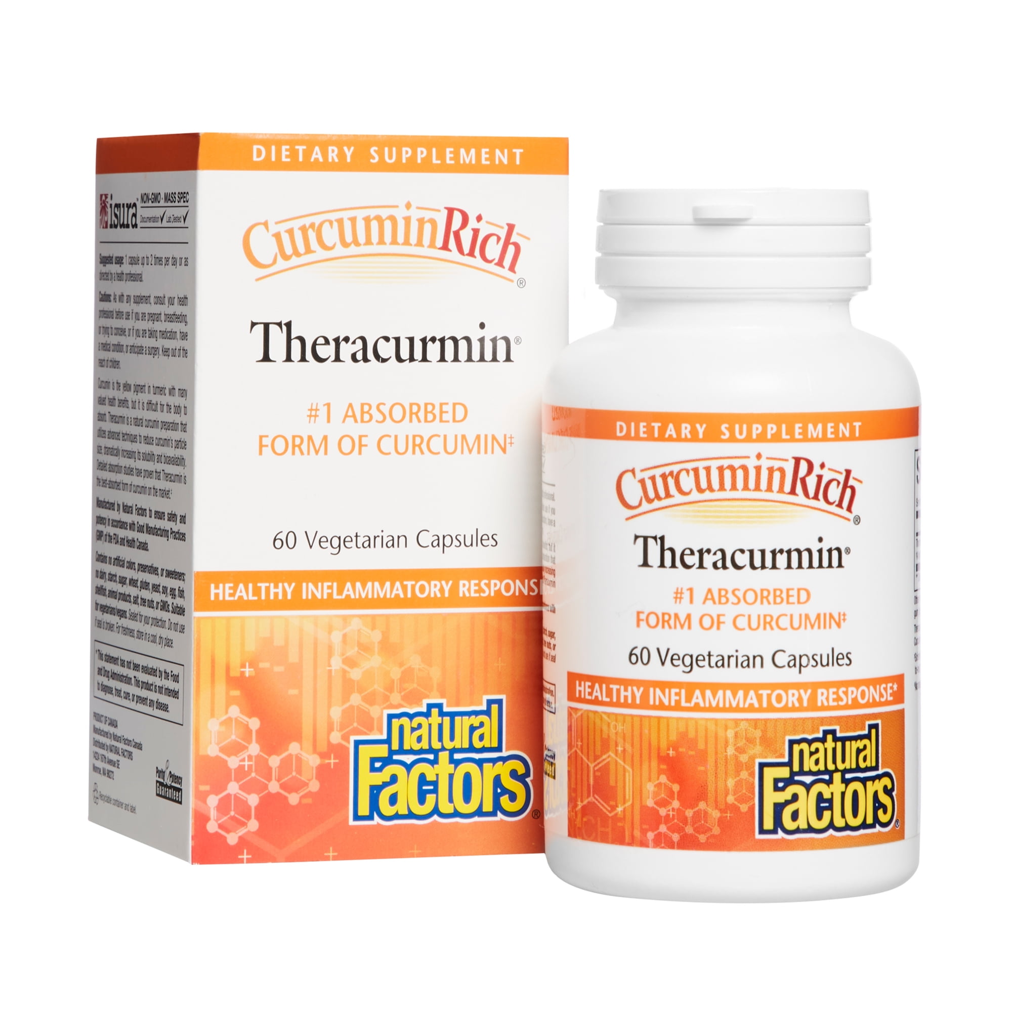 CurcuminRich Theracurmin by Natural Factors, Turmeric, 60 Capsules (60 servings)