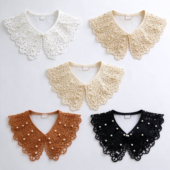 Detachable Fake Collar for Women, Faux Shirt Collar Decor, 5 Color