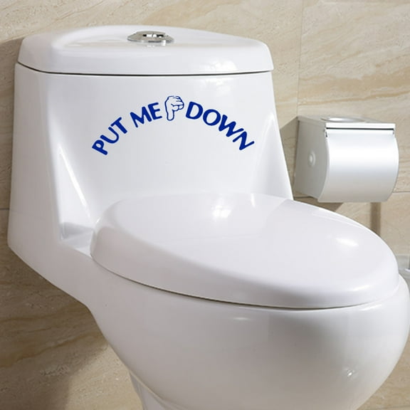 Put Toilet Seat Down Sign