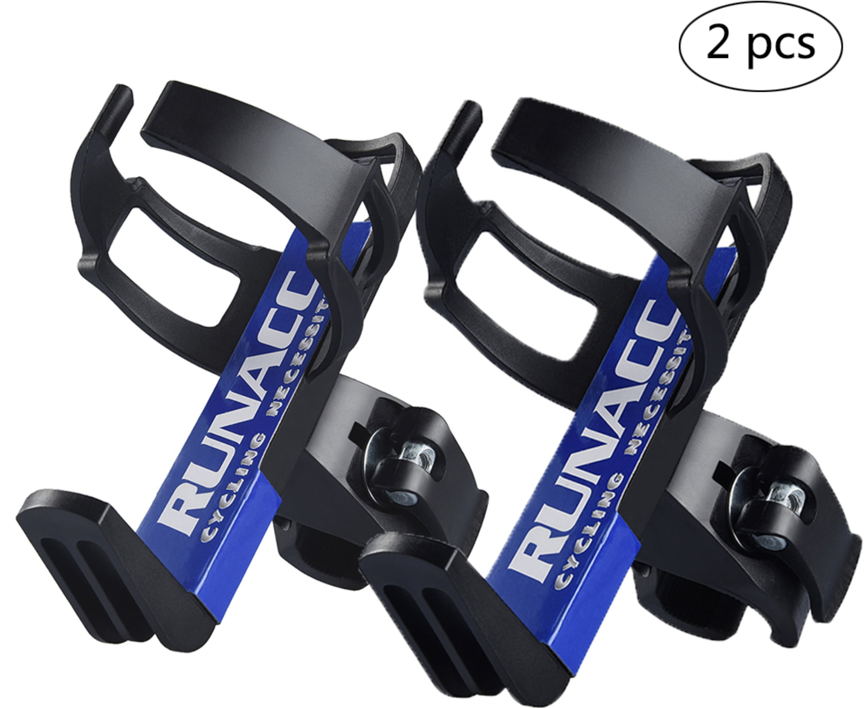 RUNACC Adjustable Bike Bicycle MTB Water Bottle Holder Rack Cage Black 