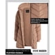 thumbnail image 3 of Chaqueta de abrigo Steve Madden, larga, de chervron, acolchada, color canela, 3 of 7