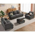 thumbnail image 5 of Merluxy Sofa, 3 Seater Modern Couch with Deep Seats, 89 inch Comfy Sofa for Living Room (Bouclé, Grey), 5 of 5