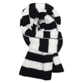 thumbnail image 1 of Foulard Chaude Tricotée à Rayures Colorblock Mode Décontractée Automne et Hiver pour Femmes, 1 of 3