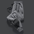 thumbnail image 5 of Lohuatrd Men Winter Pants Drawstring Elastic Waist Solid Color Pockets Thick Ankle-banded Loose Warm Soft Plush Ankle Length Men Sports Jogging Long Trousers Sweatpants, 5 of 7