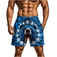 thumbnail image 2 of Kakii Men's Novelty Beach Shorts Quick Dry Swimwear Sports Running Swim Board Shorts, 2 of 8