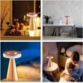 thumbnail image 2 of SHIBA-Portable Metal LED Lamp, Cordless Metal Lamp, Touch Control Charging Lamp, Level 3 Brightness Room Decoration Lamp, Bedside Lamp (Rose Gold), 2 of 4