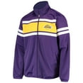 thumbnail image 2 of Men's G-III Sports by Carl Banks Purple Los Angeles Lakers Power Pitcher Full-Zip Track Jacket, 2 of 3