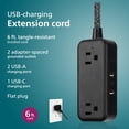 thumbnail image 3 of Cable de extensión Philips SPS3564B/37 2 salidas 1 USB-C 2 USB-A, 3 of 6