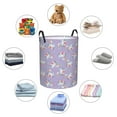 thumbnail image 4 of Sikiie Swan With Stars Print Round Dirty Clothes Basket, Waterproof Standing Foldable Storage Basket, for Laundry Room, Bedroom, Bathroom Storage-Medium, 4 of 6