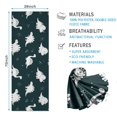thumbnail image 2 of Black Dinosaurs Silhouette Pattern Hot Yoga Mat Towel Non Slip for Hot Yoga - Quick-Drying Yoga Mat Cover with 4 Corner Pockets with Travel Bag - Hot Yoga Towel Non Slip 70"x26", 2 of 6