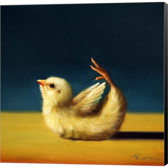 Great Art Now Yoga Chick Bow Pose by Lucia Heffernan, Canvas Wall Art, 12W x 12H
