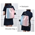 thumbnail image 4 of FORMRS Women's Travel Backpack Purse Anti-Theft Hidden Pockets Casual Shoulder Bag, Light Pink Gradient, 4 of 7