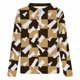 thumbnail image 4 of Blusa de manga larga con estampado digital colorido y media cremallera para hombre Pompotops  oipoqjl47137, 4 of 5