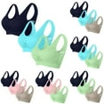thumbnail image 3 of Hjlmsx Womens Sports Bras Multipack, Full Coverage Pushup Breathable Bras Seamless Wireless Yoga Bra with Removable Pads 3 Pack, 3 of 3