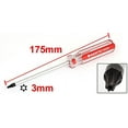 thumbnail image 3 of REGALWOVEN Clear Red Plastic Handle 3mm Tip T10 Magnetic Torx Security Screwdriver, 3 of 3