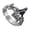 Section A, variant on Versatile Fashion Skull Rings Accessory Retro Men's Skull Rings in Silver Punk Inspired Finger Decoration
