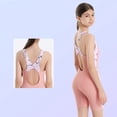 thumbnail image 5 of Gunia Teen Girls Swimsuits Tie Dye Print Piece With Boy Shorts Water Activities Bathing Suit Girls' Swimwear For Holiday Beach Pool 5-14 Years, 5 of 9