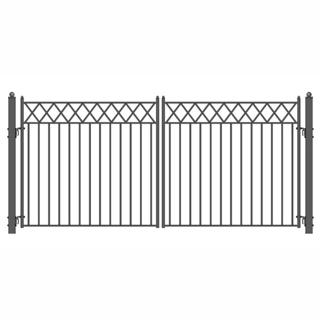 ALEKO DG16STOD Style Ornemental Corroyé Double 16' Allée Porte Haute Qual