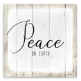 thumbnail image 3 of Beige and White Peace on Earth II Christmas Canvas Wall Art Decor 12" x 12", 3 of 5